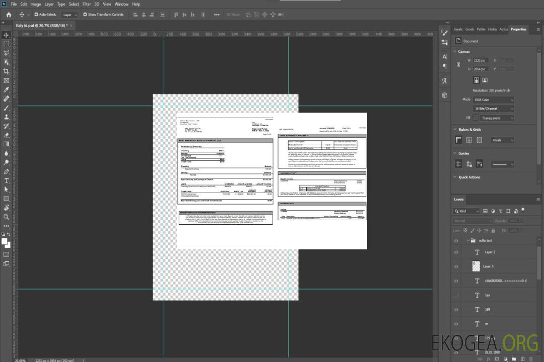 Relevé bancaire australien Citibank template Relevé bancaire australien Citibank template